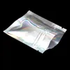 8.5x13cm 100 Pieces Lot Glittery Stand Up Mylar Foil Aluminum Storage Grocery Bags Doypack Reusable Mylar Foil Zipper Packing Pouch