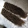 Remy Skin väftband i lockigt förlängningshår 100g 40pcs Kinky Curly Tape In Human Hair Extensions Remy Dubbelsidigt Tape Hair