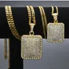 Herren Hip Hop Goldkette Modeschmuck voller Strass Anhänger Halsketten Gold gefüllt Hiphop Sternzeichen Schmuck Männer kubanische Kette Neckla247p