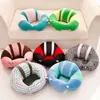 Nyfödda matsalstolar Portabelt spädbarnsupport Soft Seat Plush Car Seat Pillow Kudde Cartoon Baby sittplatser Sofa 15 färger C3683