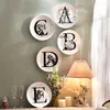 Creative céramique mur animal lettres assiette décorative mur plats décor à la maison artisanat salle de mariage décoration porcelaine figurine