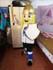 Högkvalitativa riktiga bilder Deluxe Warrior Knight Cavalier Paladin Mascot Kostym Vuxen Storlek Gratis frakt