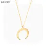 Everfast mode coréenne premier quart de lune pendentifs collier colliers charme marin amoureux bijoux collier accessoires Anime EN248266M