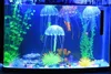 5cm Levande Glödande Effekt Fluorescerande Konstgjorda Jellyfish Akvarium Fisk Tank Dekoration Prydnad Bad Pool Bad dekor Gratis Frakt