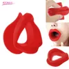 Caoutchouc de silicone bouche visage plus mince lèvre muscle tendeur anti-rides bouche muscle tendeur anti-âge rides menton masseur 4 couleurs