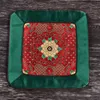 Patchwork Luxury Vintage Square Dining Table Mat Coaster Natural Mulberry Silk Placemats Kinesisk stil Kaffebord Kuddar Kustar 25x25 cm