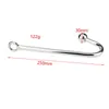 Tabuy Stainless steel anal hook metal butt plug with ball anal plug anal dilator gay sex toys for men and women 30250 mm D18111505416401