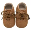 Mix Color Wholesale 50 Pairs Newborn Baby Girl Boy Soft Nubuck Leather Prewalker Anti-slip Toddler Moccasins Footwear First Walk Shoes