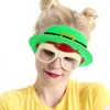 İrlandalı Festivali komik oyuncaklar yeşil şapka gözlük hediyeler yaratıcı komik sahne Aziz Patrick Günü parti malzemeleri