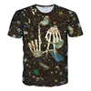新しいファッションTシャツ男性カラフルな絵画夏トップスカジュアルティーシャツHommeブランド3DグラフィックTシャツTシャツXXLドロップシップ