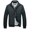 Men's Solid Fashion Jacket New Arrival Spring Male Casual Slim Fit Mandarin Collar Jacket 3 Colors M-5XL