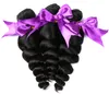 3 bundels losse golf virgin hair extensions natuurlijke kleur braziliaanse haarweefsel 100gr per stuk