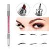 전문 3D 눈썹 수동 문신 Microblading 펜 기계 눈 썹 자 수 영구 메이크업 운영 핑크 크리스탈