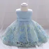 2018 vintage baby meisje jurk doopsel jurken voor meisjes 1e jaar verjaardag partij bruiloft doopschoenen baby baby kleding plus size kid rok