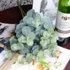 5 pezzi di eucalipto fiore artificiale decorazione floreale di seta foglie artificiali tavolo da pranzo corridoio decorazione di piante artificiali