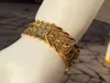 ETERNAL FASHIONABLE 22K 23K 24K THAI BAHT AIRPLANE YELLOW GOLD GP WIDER Men's Bracelet B88