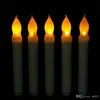 Светодиодные конусные свечи, электронные конические свечи, работающие от батареи, беспламенные для свадьбы, дня рождения, украшения, поставки 2 7ag ii