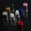 زجاجات الرول 48PCS الزجاج واضحة مع الرول زجاج كرات عطور شفة المسكنات لفة على زجاجات 10ML 5ML