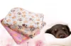 باو طباعة الحيوانات الأليفة بطانية جرو البطانيات النوم وسادة حصيرة لينة ودافئة الصوف الكلب القط النوم