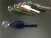 Tubos de vidro multicoloridos Queimadores de óleo de vidro curvo Tubos de 30 mm bola Balanceador Tubo de água Tubos de fumo de mão Tubo de borbulhador de ervas secas Frete grátis