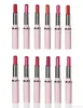 Batom piscar vermelho 12p = 1 dúzia de crianças jovem dayliy maquiagem Nude make-up lip rouge rosa tubo bem-vindo a ordem do oem