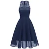 Womail Dames Jurk Vintage Chiffon Prinses Bloemenkant van de Schouder Swing Avond Party Jurken Vestido Tank 18july24