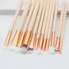 Cosmetic Makeup Brushes Set Foundation Eyeshadow Eyeliner Lip Oval Make Up Eye Brush Set Mini 12 pcs maquiagem