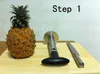 100st / mycket Ny frukt ananas Corer Slicer Peeler Cutter Parerkniv Rostfritt kök verktyg verktyg # 2524