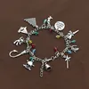 Charm-Armband mit Peter-Pan-Motiv, Glaube, Vertrauen, Pixie-Staubpfeife