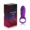 Vibrerande Penis Ring Sexleksaker för män Par Bullet Vibrator Cock Ring Clitoris Stimulator Delay Ejaculation 12 Speed