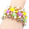 bracelet en cristal de perles d'eau douce à la mode et simple bracelet de perles irrégulières bijoux de charme féminin