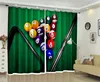 Customized Blackout Curtains Billiards 3D Print Window decorate Drapes For Living room Bed room Office Hotel Wall Tapestry