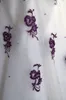 Robes de mariée blanches et violettes de qualité supérieure en provenance de Chine chérie Necline broderie à la machine exquise A-ligne corset robes de mariée242w