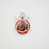 Ohio State Druckknöpfe, 18 mm, rundes Glas, College-Sportmannschaft, Druckknopf-Charms, hochwertiges Druckknopf-Zubehör für Halskette, Armband, Earri1096219