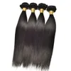 Brazylijskie dziewicze włosy proste 3 wiązki z 13x6 koronkowe przedłużanie włosów z czołowych włosów 8-30 cala ludzkie włosy wątki czołowe