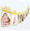 Fotorahmen zum 1. Geburtstag, 1–12 Monate, Baby-Fotorahmen, Babyparty-Fotohalter, Kindergeburtstagsgeschenk, Raumdekoration