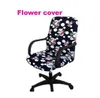 free shipping office Computer chair cover side zipper design arm recouvre chaise stretch rotating lift chair cover Large size