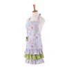 Hot sell mother and daughter aprons top quality double layer family matching apron floral aprons aprons for Mother & Daughte