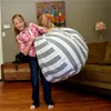 Creative Modern Storage Stuffed Animal Storage Bean Bag Chair Portable Kids Toy Storage Bag Play Mat Clothes Organizer Tool