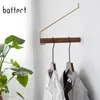 Houten wandmontage rek haken hanger voor kleding jas opslag woonkamer/slaapkamer accessoires muur opslag hangers gewaad haak