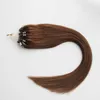 Extensions de microbilles 100G Extensions de cheveux humains à micro-boucles droites 1gStand 16quot 18quot 20quot 22quot 24quot 26quot4346107