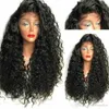 250% hög densitet gluvlös 360 spets frontpärla lockigt mänskligt hår peruker för svarta kvinnor brasilianska hår pre plocked hårlinje diva1