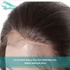 Bythair Pelucas de cabello humano de encaje completo, liso y sedoso, prearrancado con pelo de bebé, peluca delantera de encaje Bae de seda para mujeres negras, nudos blanqueados 8984198