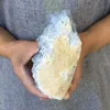 About 1Kg Natural celestite geode quartz cluster crystal specimen healing231I