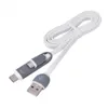 Câble de données USB VBESTLIFE 2 en 1 vers Micro USB et câble de données de synchronisation de charge rapide de type C Câbles 1M