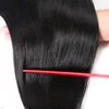 Estensioni dei capelli umani lisci XBL Capelli vergini brasiliani con chiusura frontale Fasci di capelli umani lisci