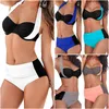 Bikini sexy para mujer Traje de baño de cintura alta Traje de baño de talla grande Halter Push Up Ropa de playa brasileña Tankini