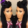 High quality synthetic Braided Lace Front Wigs senegalest twist color #1b/#613/#2 Brazilian African American Women Wigs With Baby Hair