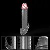 Super lange zachte penis extender mouw vergroting herbruikbare mannelijke pik ring volwassen seksspeelgoed voor Men5035581