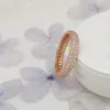 Elegant Pave Band Ring 925 Sterling Silver Wedding Jewelry Set For pandora Rose Gold girlfriend gift CZ diamond Rings with Original Box